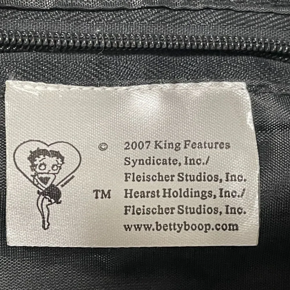 Vintage Betty Boop Backpack Womens Small Blue Denim Blinking Light Up and Sound